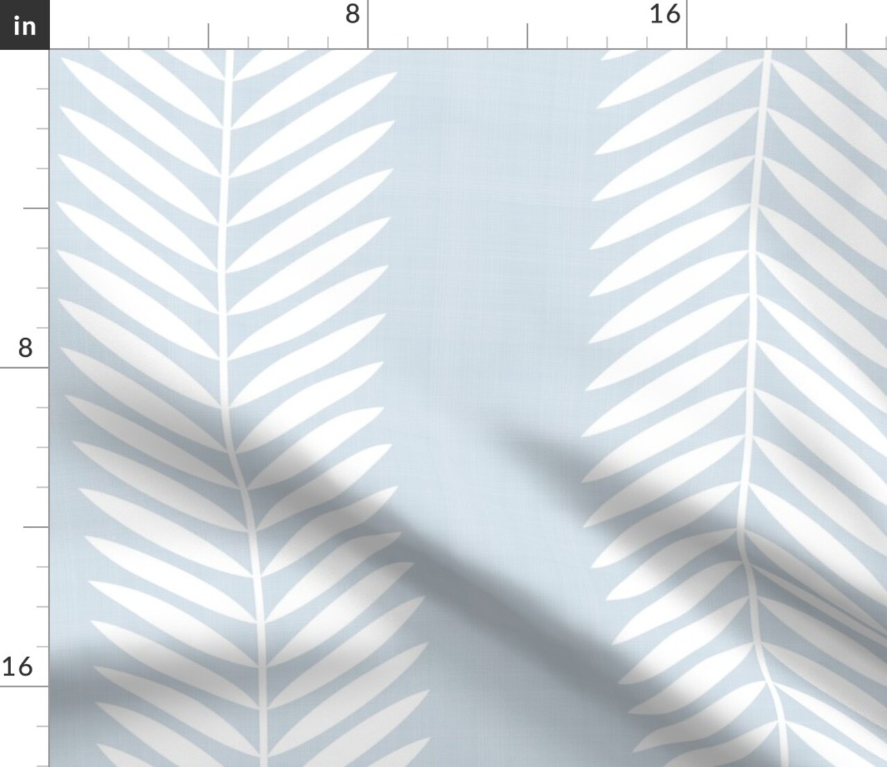 Light Blue Vines Stripe Blue Leaves Stripes Light Blue Vine Neutral Nursery Blue And White Herringbone Grecian Laurel Custom Printed Fabric by Spoonflower Various Fabrics by the Yard or Fat Quarter